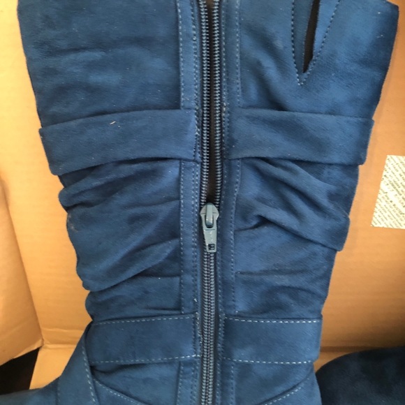 🆕 Size 8WW Comfortview mid calf boot teal suede - Picture 5 of 11